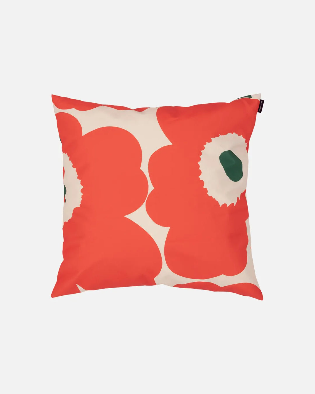 Unikko Outdoor Cushion Cover, Green/Orange  20 x 20