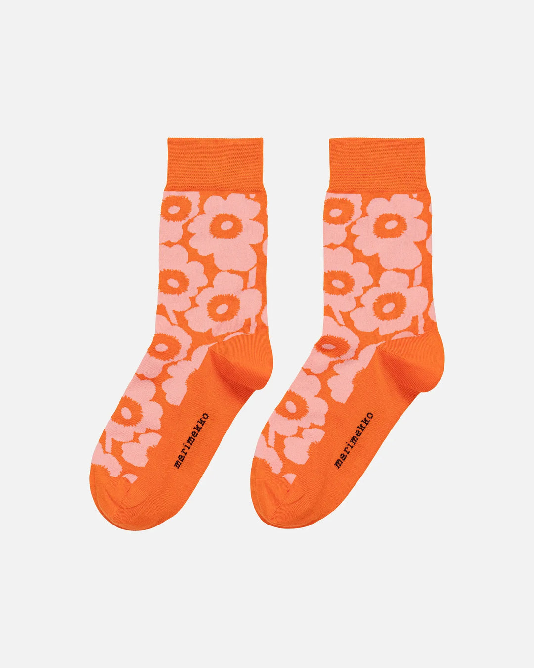 Kirmailla Unikko Socks, Orange/ Pink