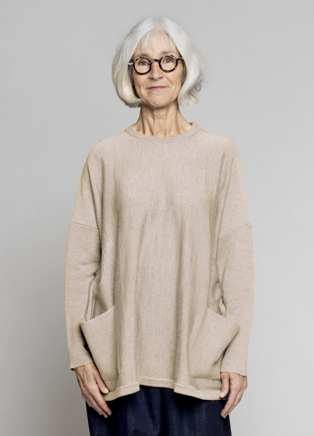 Muse Wear | Agnete Merino Tunic | Creme | One Size