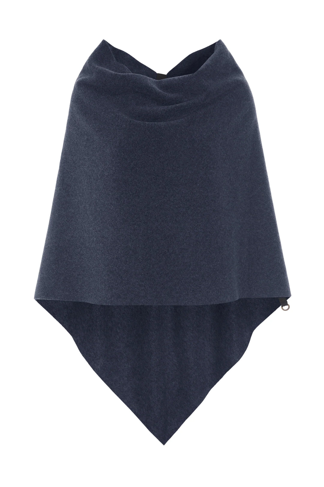 Henriette Cozy Fleece Poncho | Evening Blue