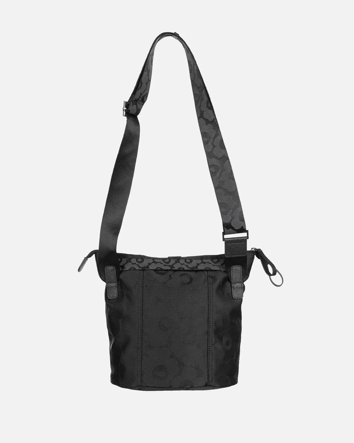 Carry All Shoulder Bag | Black Unikko - pirkko. Marimekko