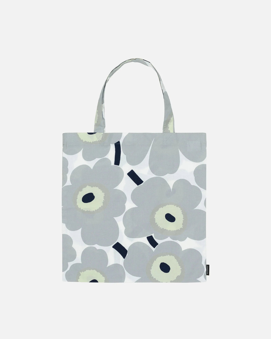 Marimekko Pieni Unikko Cotton Bag | Grey/Sand - pirkko. Marimekko