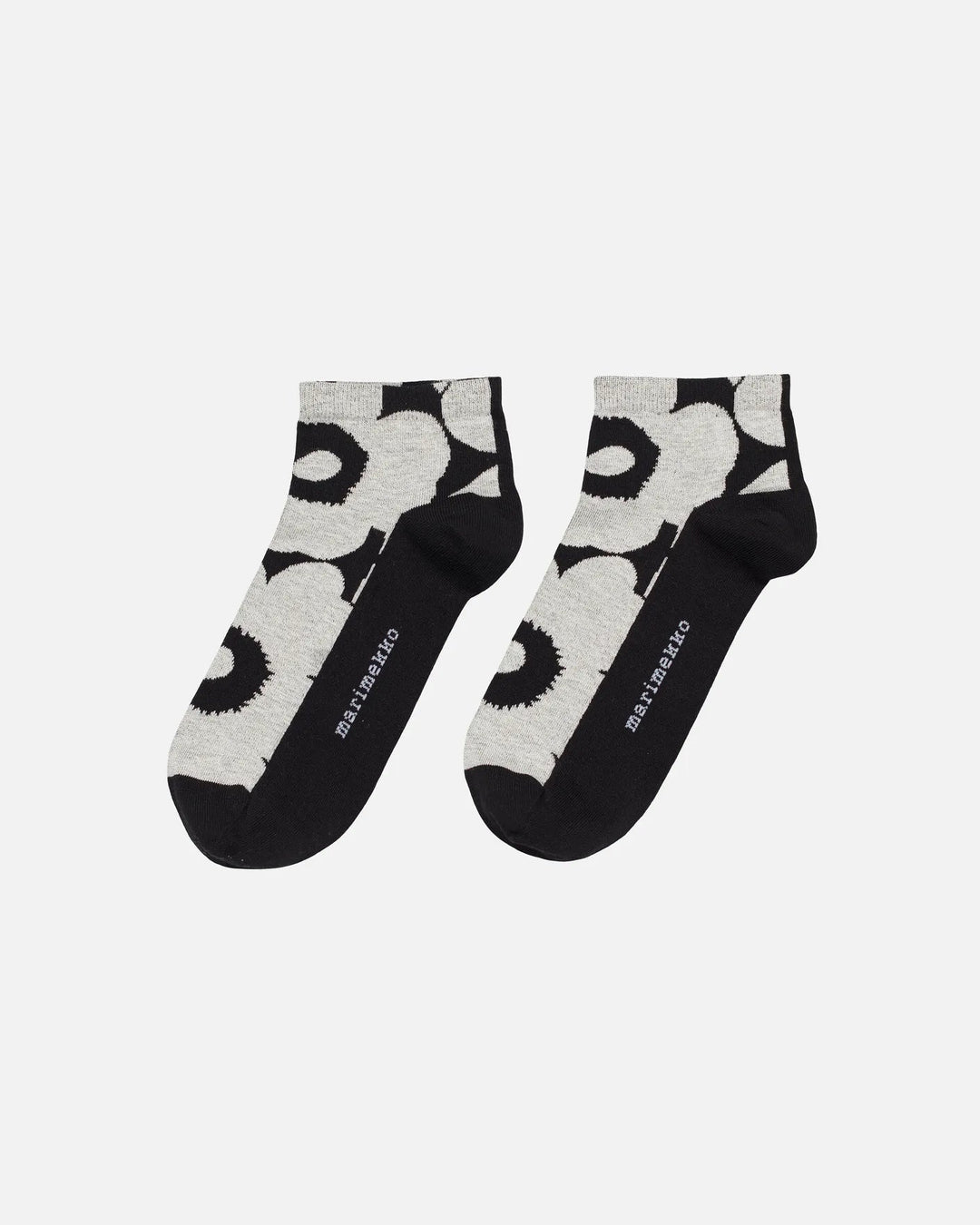 Rasu Unikko Ankle Socks | Black, White - pirkko. Marimekko