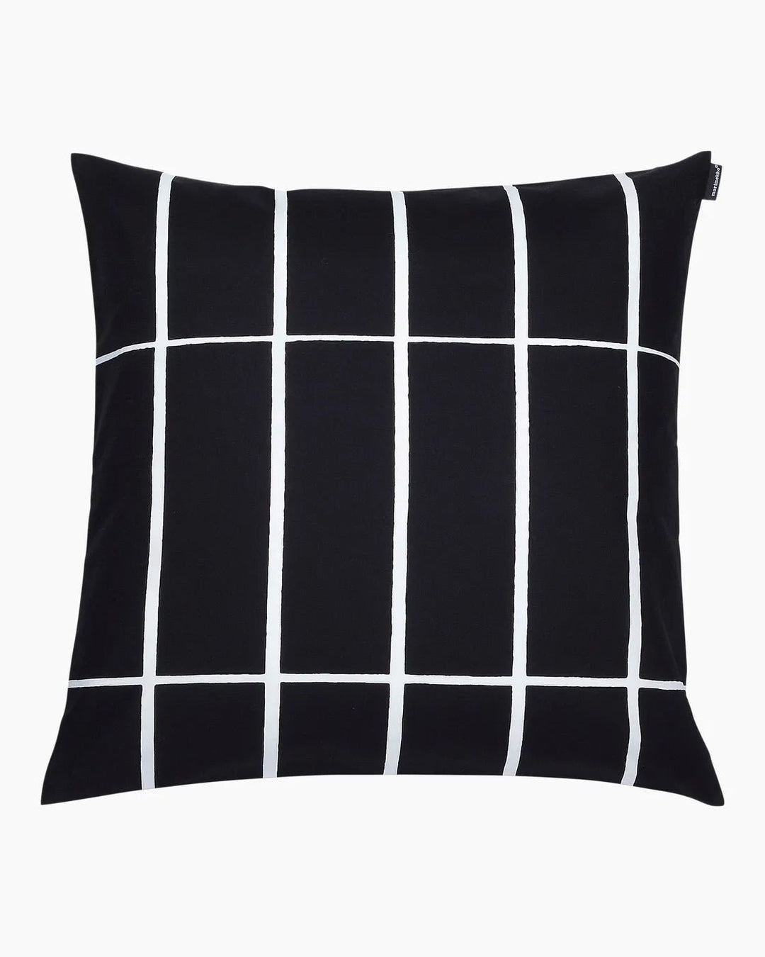 Tiiliskivi Cushion Cover | 20 x 20" | Black, White - pirkko. Marimekko