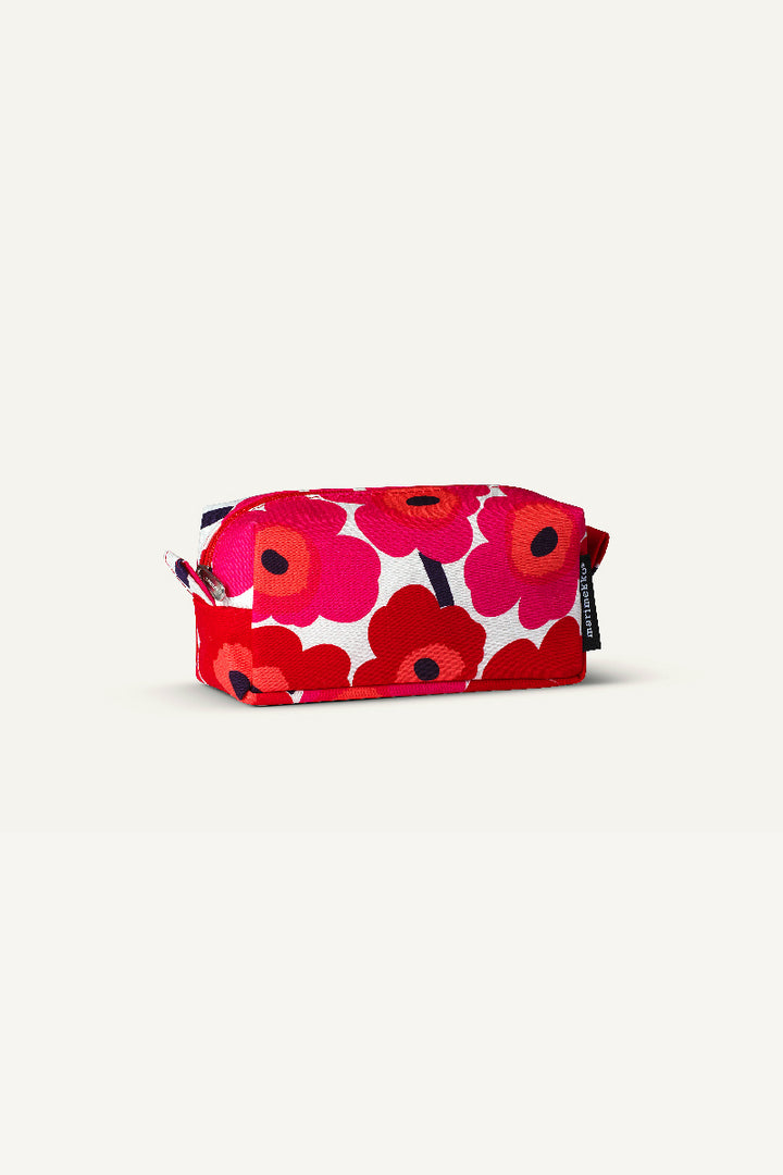 Tiise Unikko Cosmetic Bag, Red/White