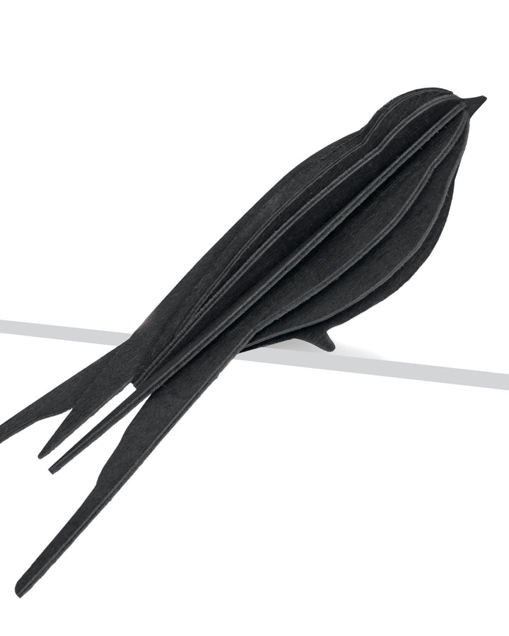 Lovi Bird 8 cm, Black