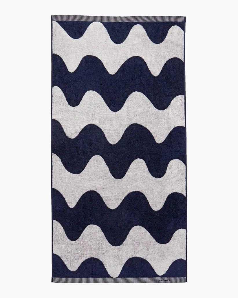 marimekko Beach Towel LOKKIホワイト/ブルー Amazon.co.jp: MARIMEKKO LOKKI BLU 40X70 Beach Towel Web