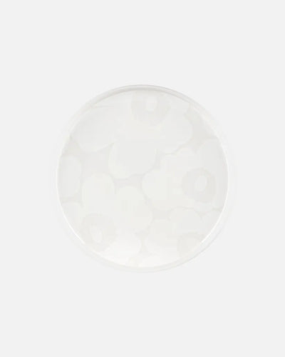 Unikko  Plate 8", White/ White