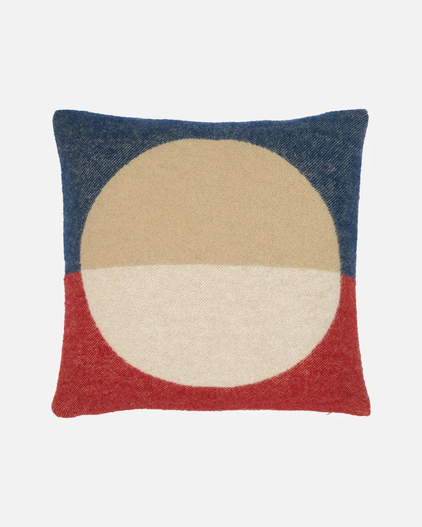 Viitta Wool Blend Cushion Cover 20x20. Dk Blue, Red, Sand, Off White