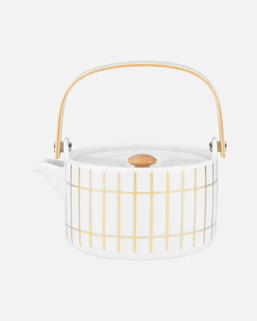 Tiiliskivi Teapot 7dl/ 23.6oz. White/Gold