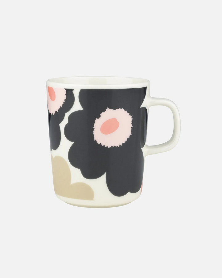 Unikko Mug | 8.5 oz | Charcoal, Sand, Pink