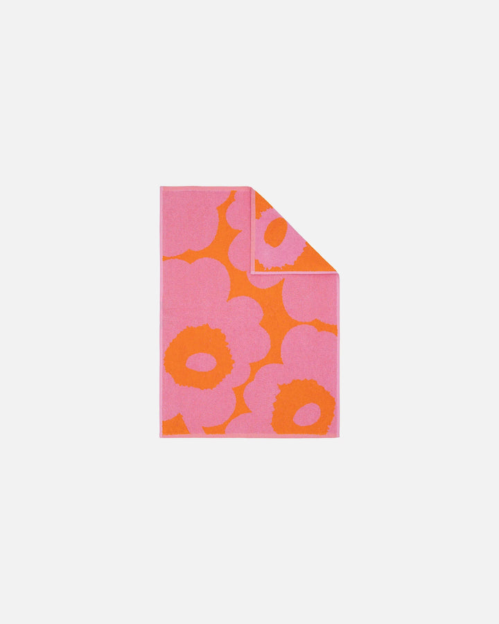 Unikko Hand Towel | 20x28" | Orange, Pink