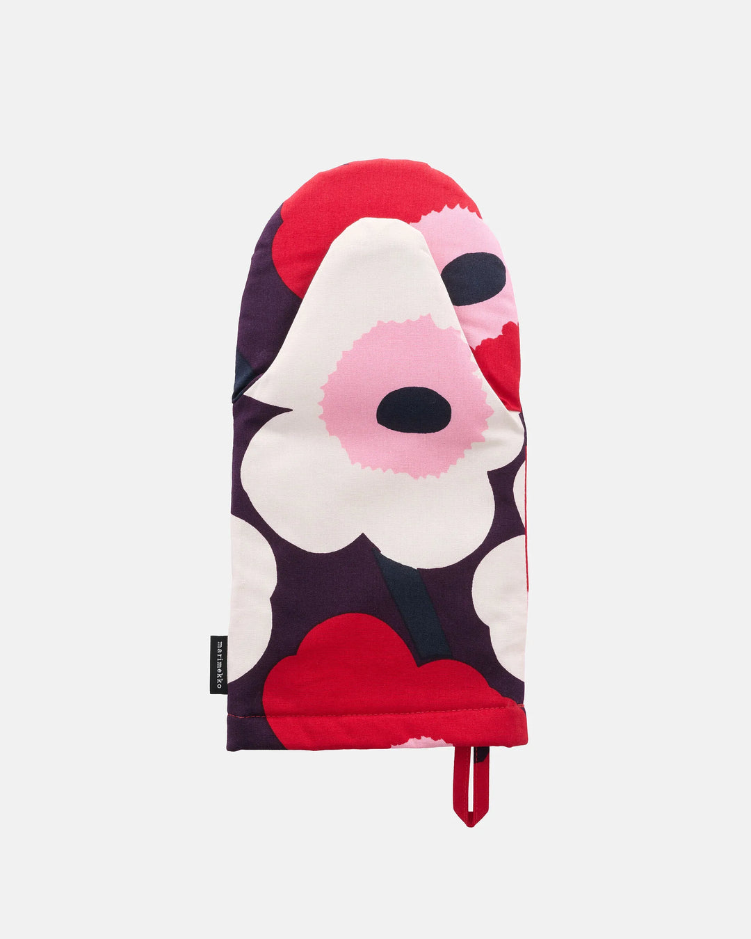 Unikko Ovenmitten | Plum, Cranberry, Pink
