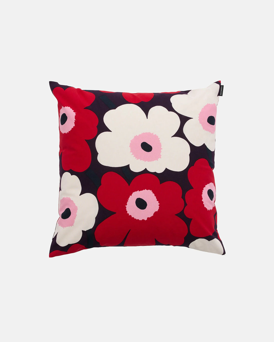 Pieni Unikko Cushion Cover | 20"x20" | Plum, Cranberry, Pink