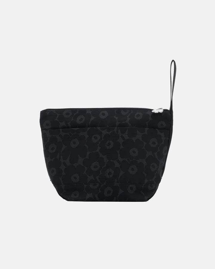 Mini Unikko Toisto Cosmetic Bag | Black, Grey Jacquard