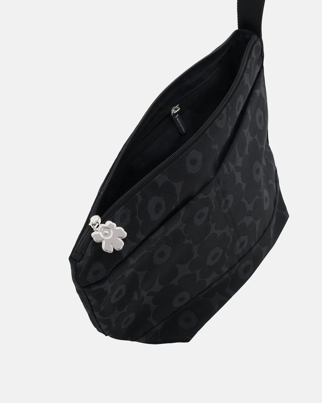Mini Unikko Taajuus Cosmetic Bag | Black, Grey Jacquard