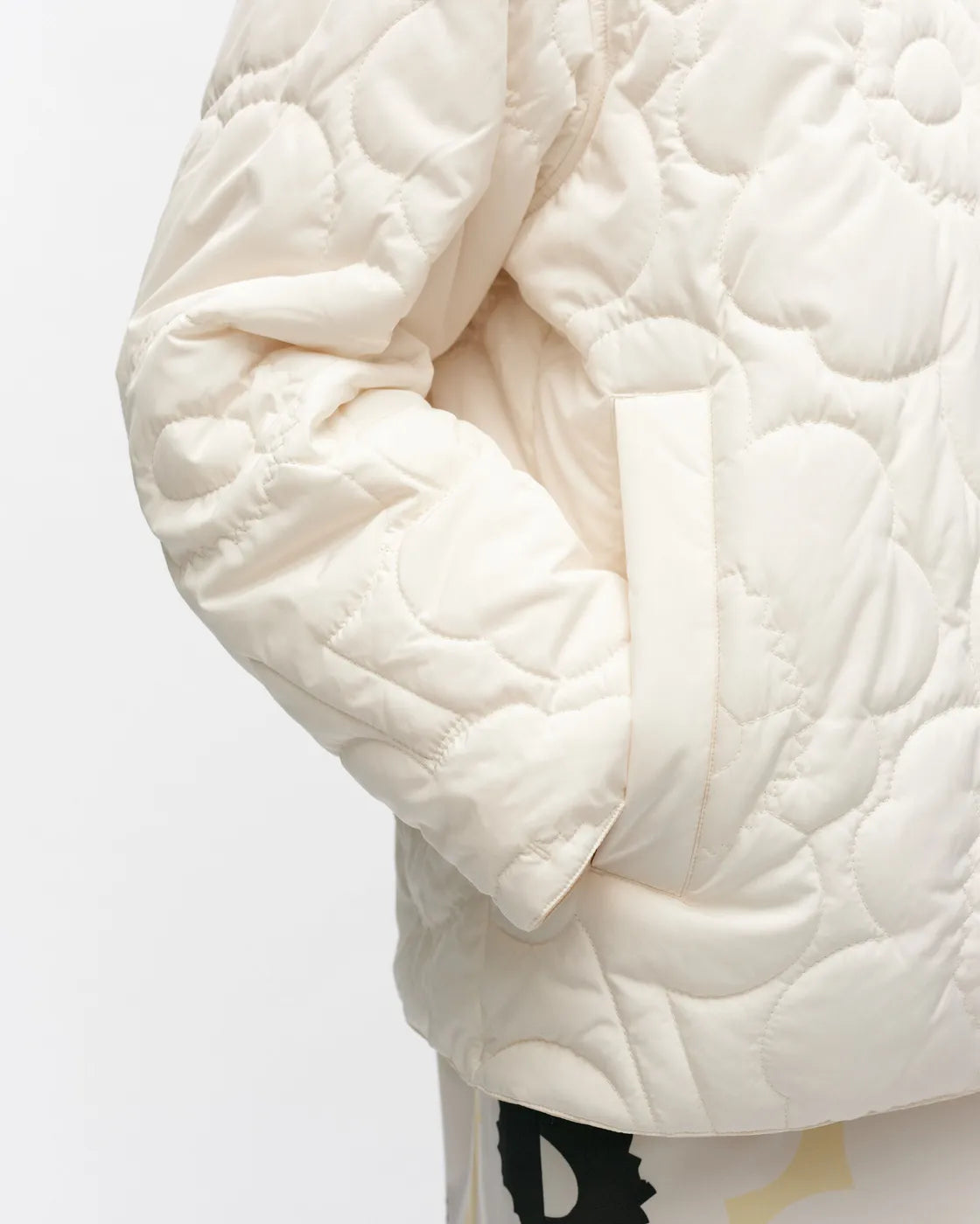 Kuori Unikko Reversible Padded Jacket, Off White/Cream