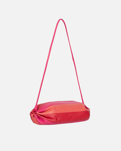 Karla Pink/Red/Orange Leather Shoulder Bag