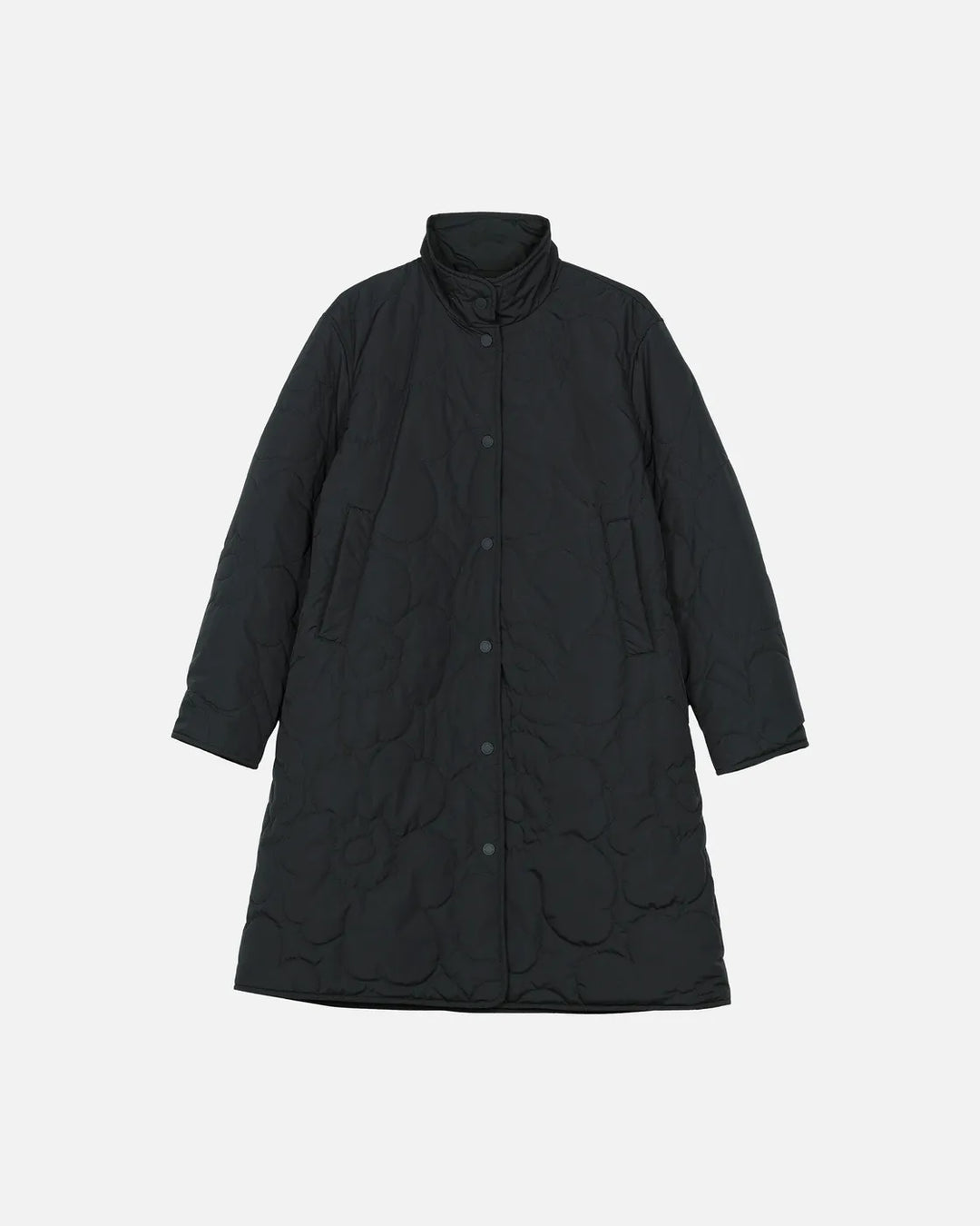 Keramika Piirto Unikko Lightweight Quilted Coat | Black