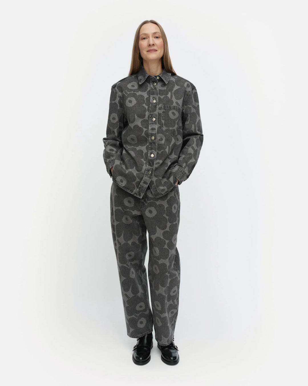Maridenim Vaihe Unikko Shirt | Dk. Grey/ Lt. Grey