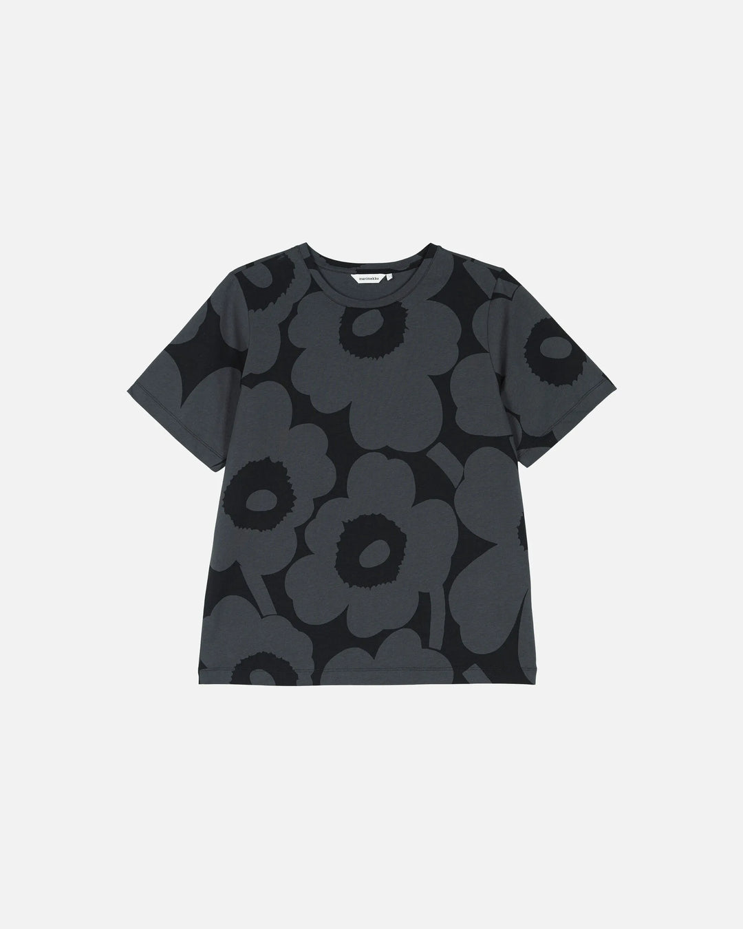 Tunnit Unikko Cotton T | Black, Dark Grey
