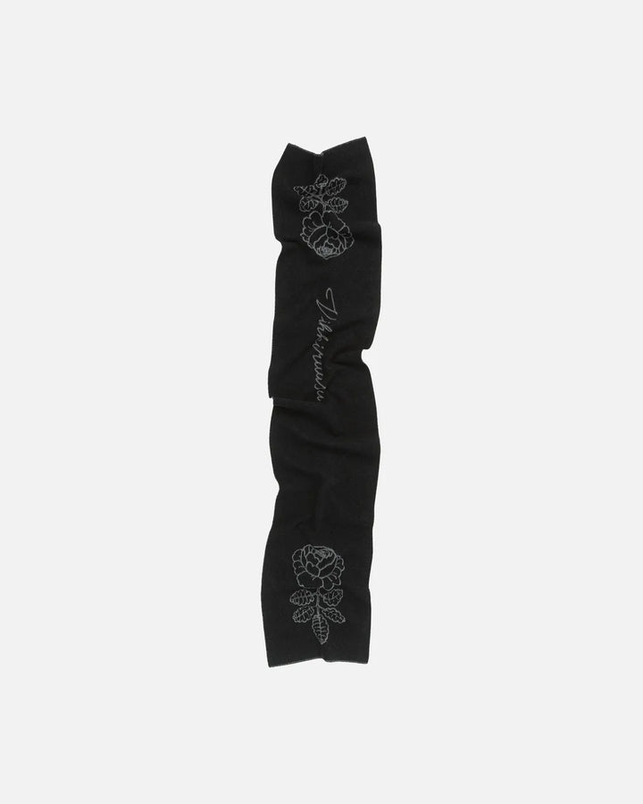 Sävellys Vihkiruusu Wool Scarf | Black, Grey | 16" x 79"