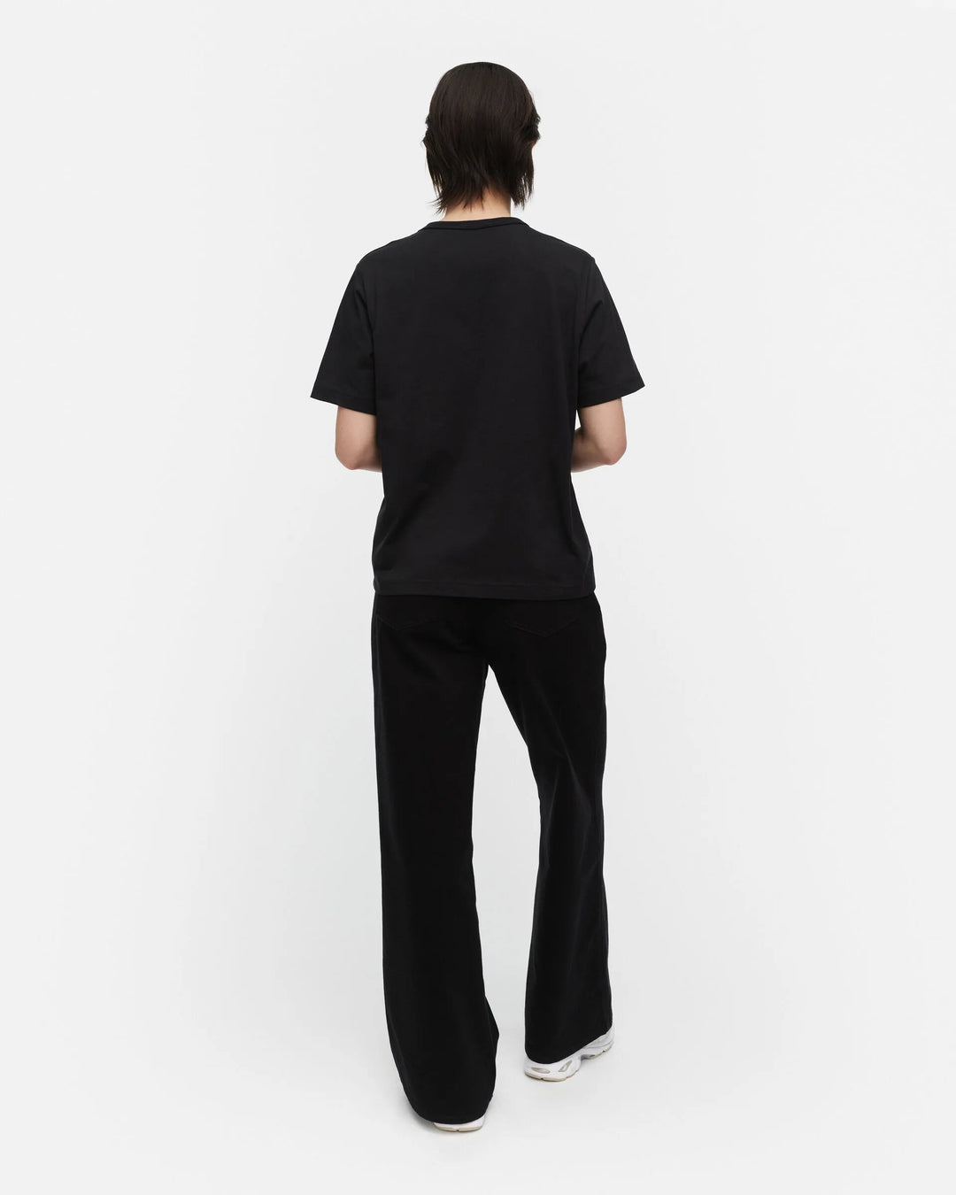 Erna Unikko Short Sleeve Boxy T-Shirt | Black, Grey