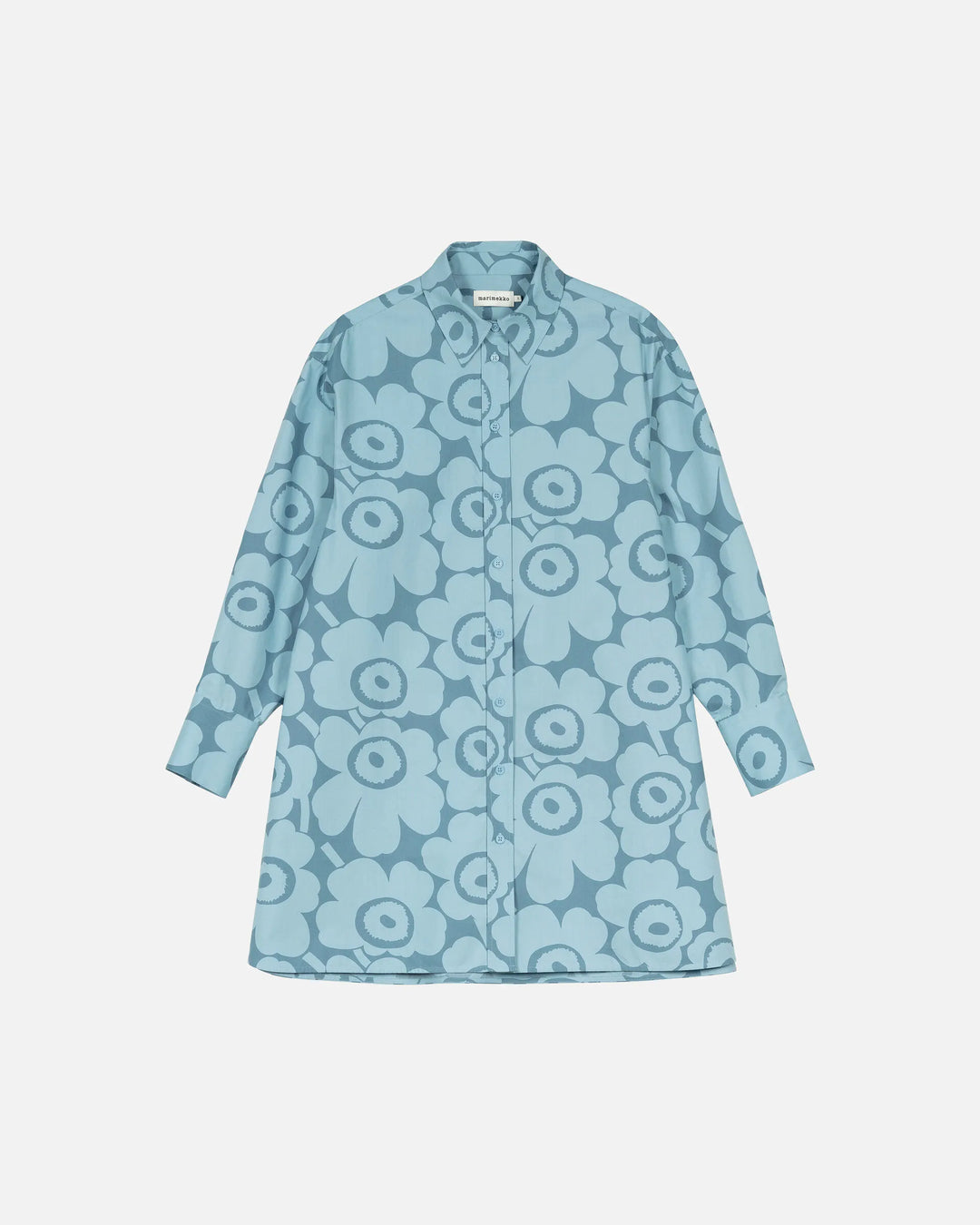 Kuvitelma Unikko Poplin Shirt Dress | Blue, Light Blue