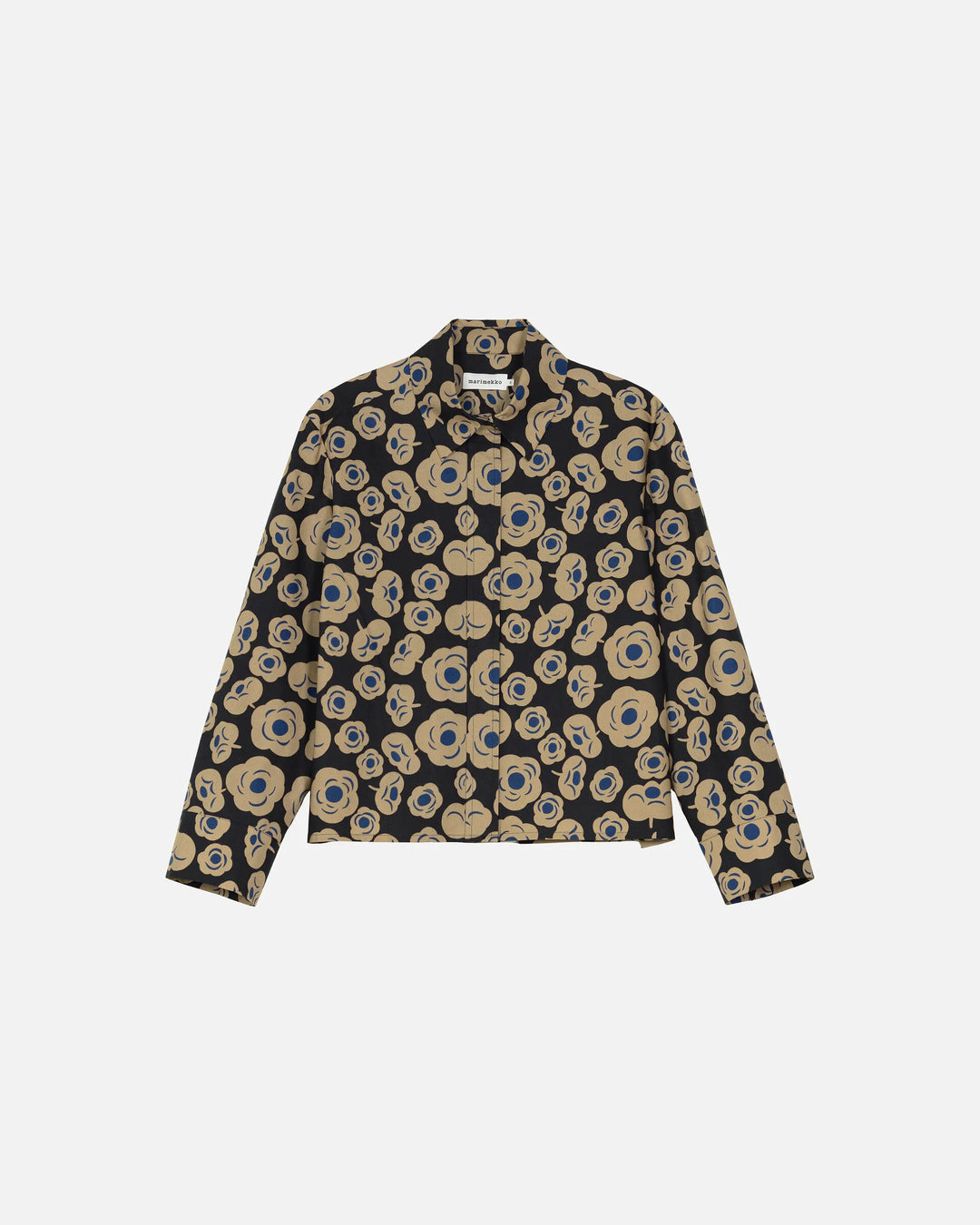 Luotta Tumma Poplin Shirt | Black, Brown, Blue