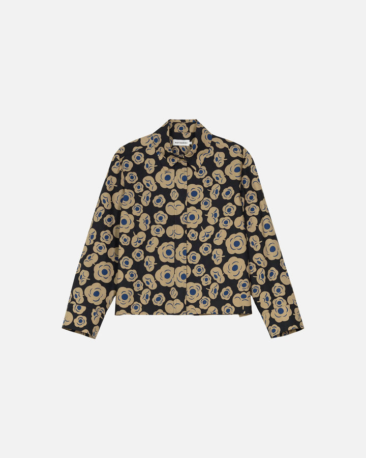 Luotta Tumma Poplin Shirt | Black, Brown, Blue