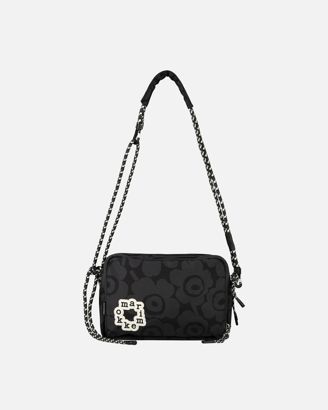 Kavari Mini Unikko Shoulder Bag | Black, Dark Grey