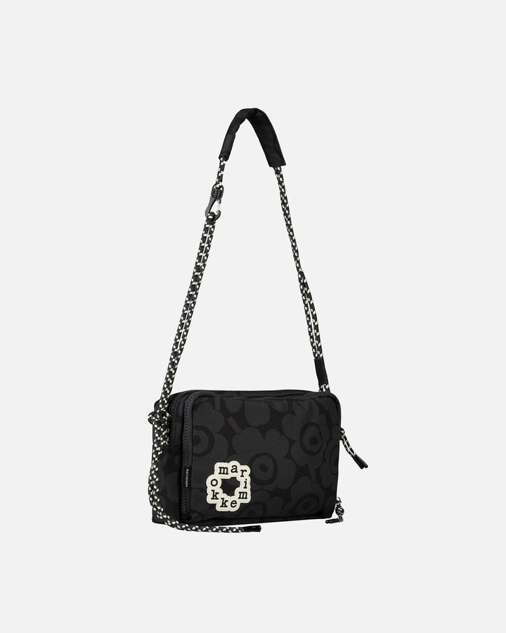 Kavari Mini Unikko Shoulder Bag | Black, Dark Grey