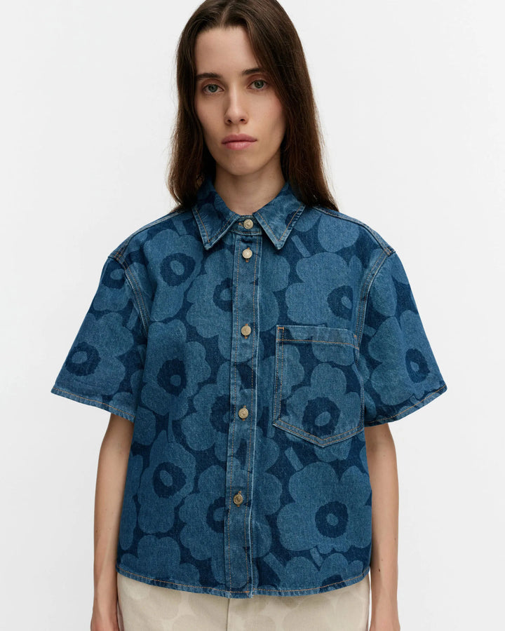 Maridenim Kuvata Unikko Shortsleeve Shirt | Indigo