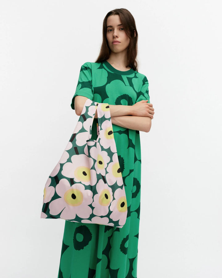 Smartbag Unikko | Dark Green, Pink, Yellow