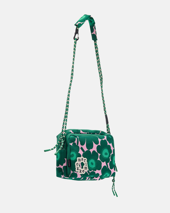 Kavari Mini Unikko Shoulder Bag | Pink, Green