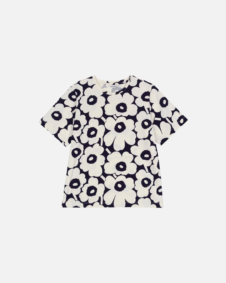 Tunnit Unikko Cotton T | Black, White