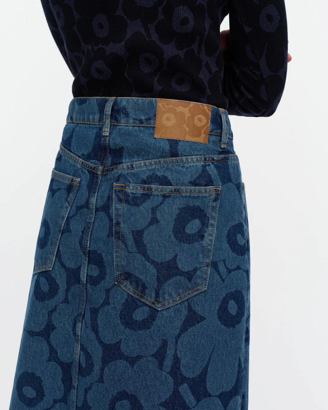 Maridenim Midi Skirt | Mid Blue