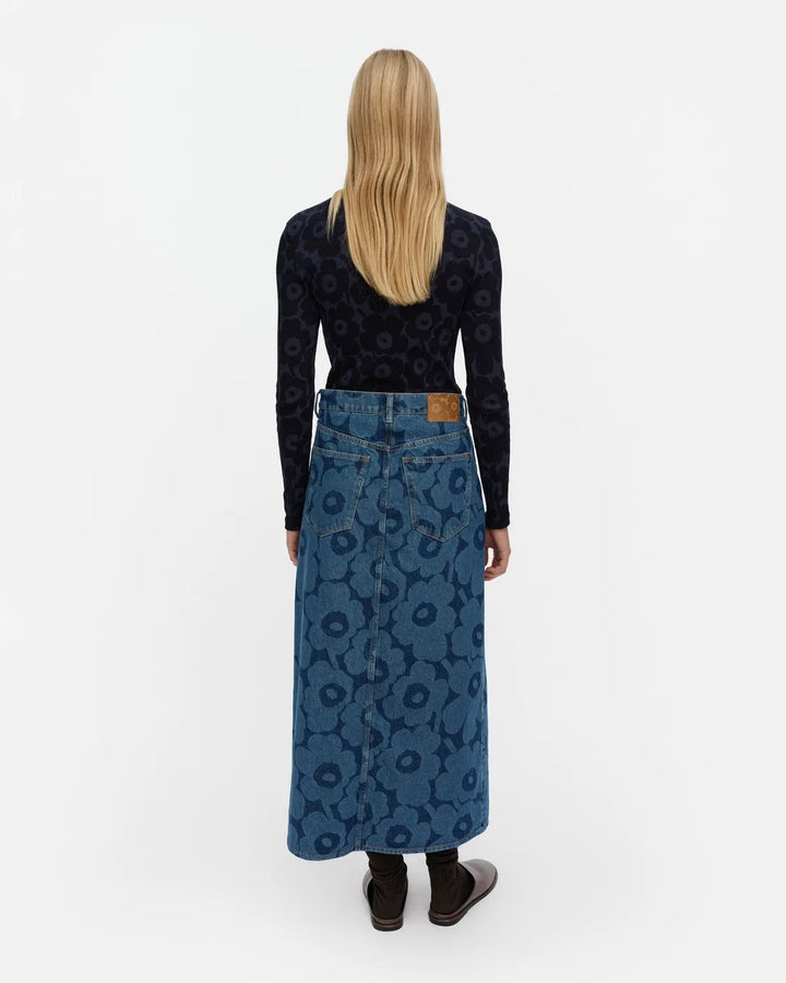 Maridenim Midi Skirt | Mid Blue