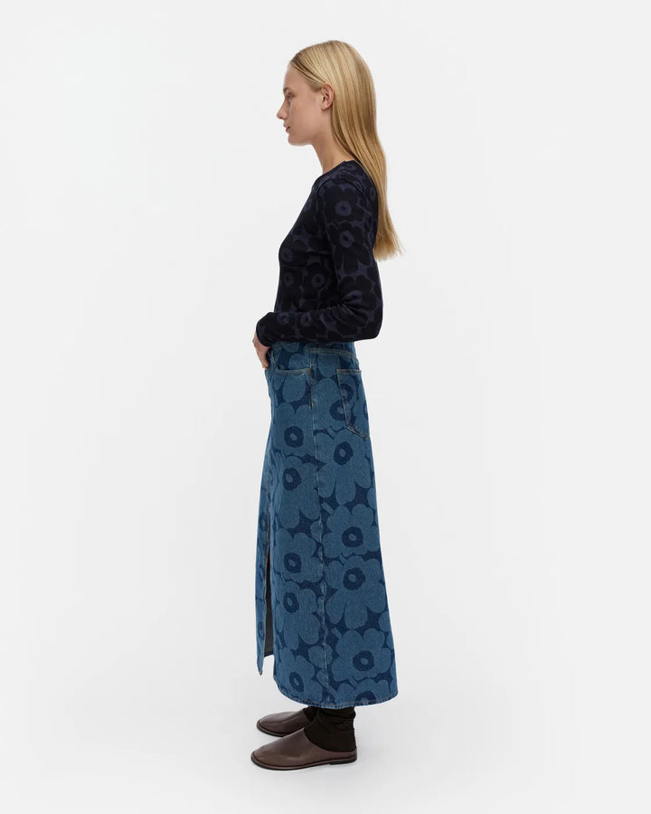 Maridenim Midi Skirt | Mid Blue