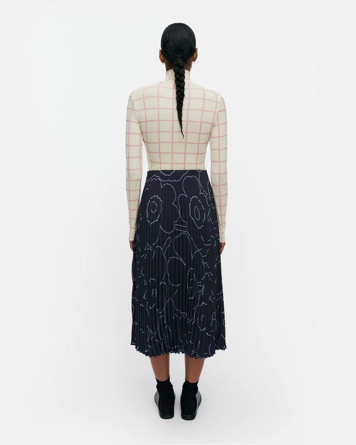 Pii Piirto Unikko Midi Skirt | Dark Blue, Light Blue