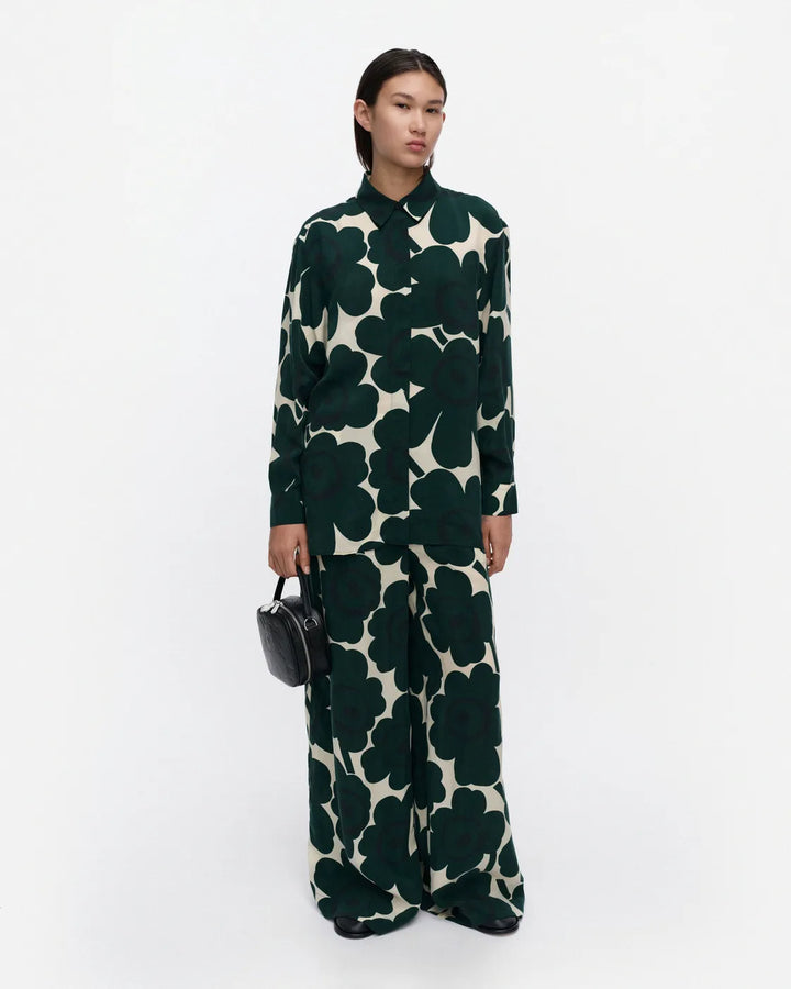 Kaaos Unikko Pants | Dark Green, Off White