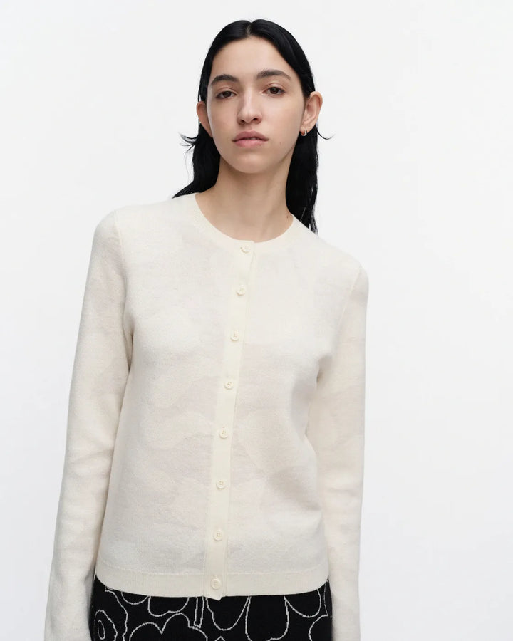 Wool Knit Cardigan | Lossi Pattern Off White