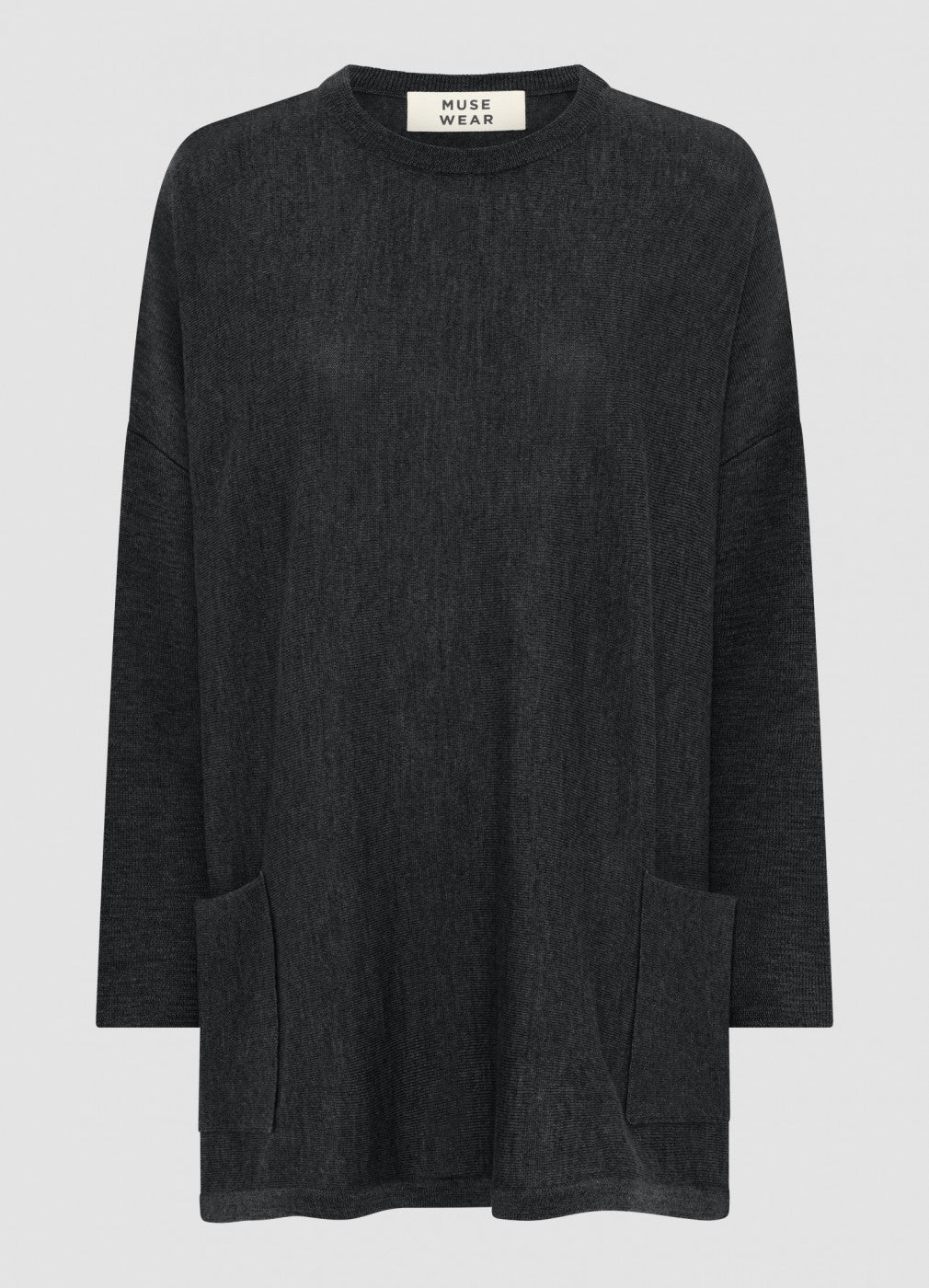 Muse Wear | Agnete Merino Tunic | Soft Black | One Size