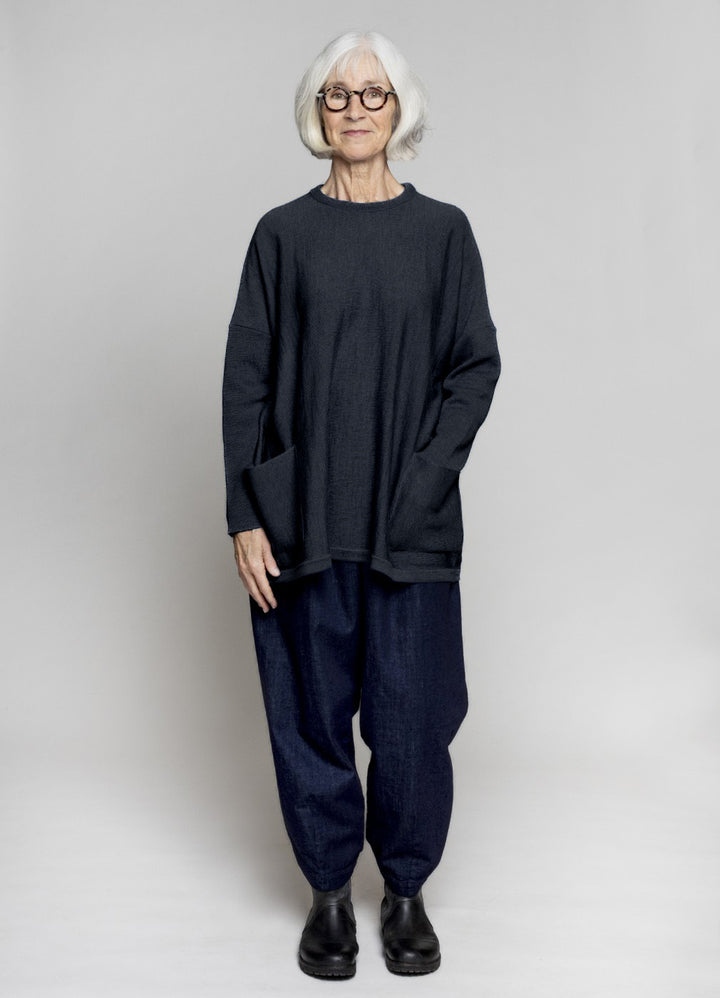 Muse Wear | Agnete Merino Tunic | Soft Black | One Size