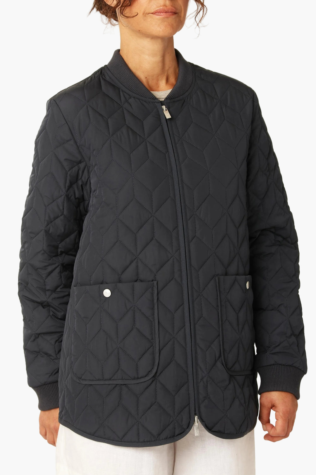 Ilse Jacobsen | Art 45 Quilted Jacket | Dark Indigo