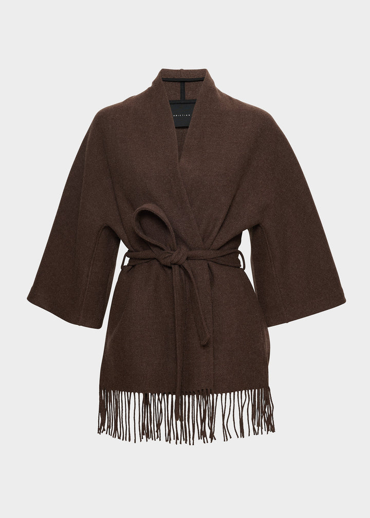 Akila Lambswool Jacket | Brown