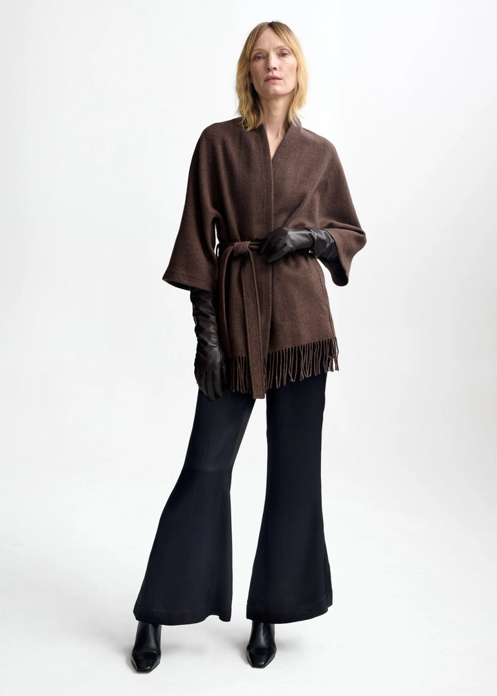 Akila Lambswool Jacket | Brown