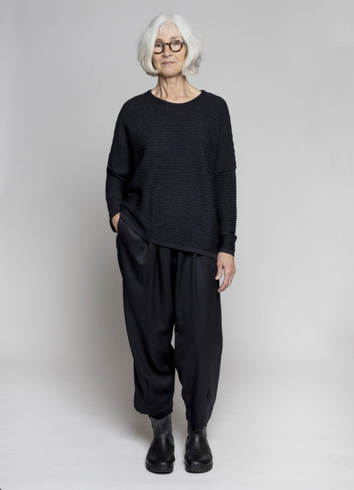 Muse Wear | Ebba Ribbed Merino Sweater | Soft Blue | One Size