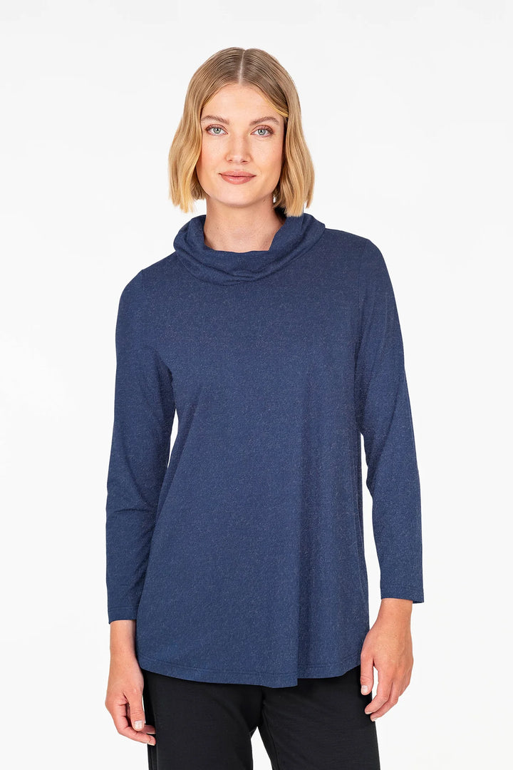 Falla Finland | Hiili Jersey Turtleneck | Blue