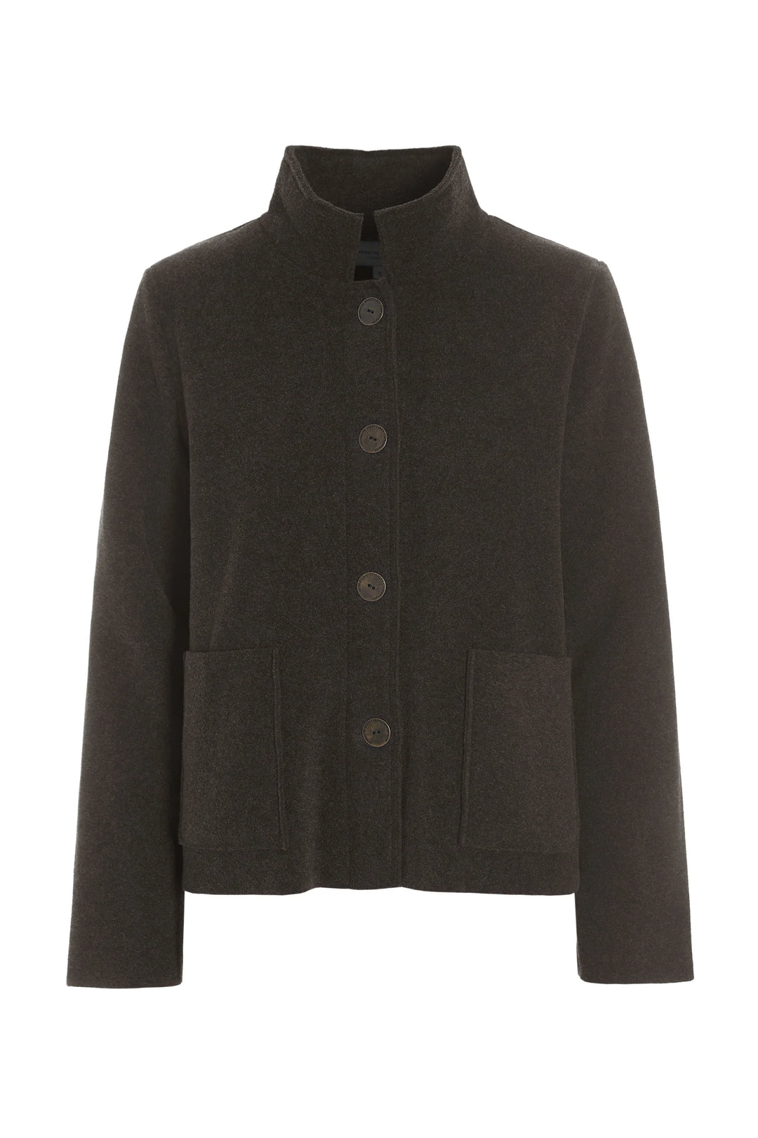 Henriette Italian Fleece Cardigan | Soft Black